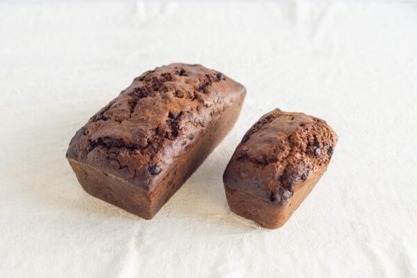 loaf-banana-choc tea cakes