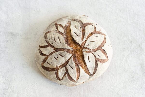 Decorated Peasant Bread